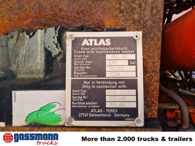 Mercedes-Benz Atego 1823 AK 4x4 mit Kran Atlas 85.2, Funk, - Самосвал, Автоманипулятор: фото 5 Mercedes-Benz Atego 1823 AK 4x4 mit Kran Atlas 85.2, Funk, - Самосвал, Автоманипулятор: фото 5