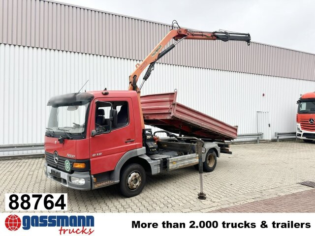 Mercedes-Benz Atego 818 K 4x2 mit Kran Palfinger PK 6500, 2x - Самосвал, Автоманипулятор: фото 1 Mercedes-Benz Atego 818 K 4x2 mit Kran Palfinger PK 6500, 2x - Самосвал, Автоманипулятор: фото 1