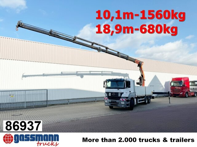 Mercedes-Benz Axor 2536/43 L 6x2 mit Heckkran Palfinger PK - Грузовик бортовой/ Платформа, Автоманипулятор: фото 1 Mercedes-Benz Axor 2536/43 L 6x2 mit Heckkran Palfinger PK - Грузовик бортовой/ Платформа, Автоманипулятор: фото 1
