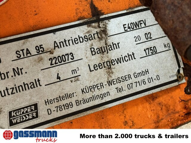 STA 95 Salzstreuer, ca. 4m³ - Разбрасыватель песка/ Соли для Коммунальной и специальной техники: фото 2 STA 95 Salzstreuer, ca. 4m³ - Разбрасыватель песка/ Соли для Коммунальной и специальной техники: фото 2