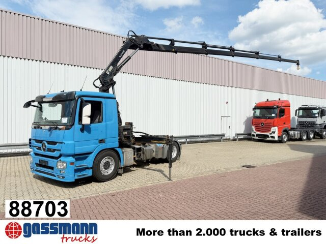 Mercedes-Benz Actros 1844 LS 4x2 mit Kran Hiab 122 E-5 HiPro, - Тягач: фото 1 Mercedes-Benz Actros 1844 LS 4x2 mit Kran Hiab 122 E-5 HiPro, - Тягач: фото 1