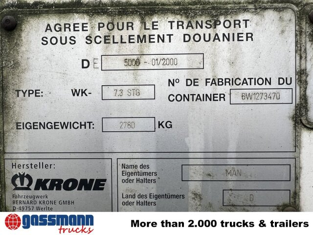 WK 7.3 STG Wechselbrücke, Ex-Fahrschule! - Сменный кузов - фургон: фото 4 WK 7.3 STG Wechselbrücke, Ex-Fahrschule! - Сменный кузов - фургон: фото 4