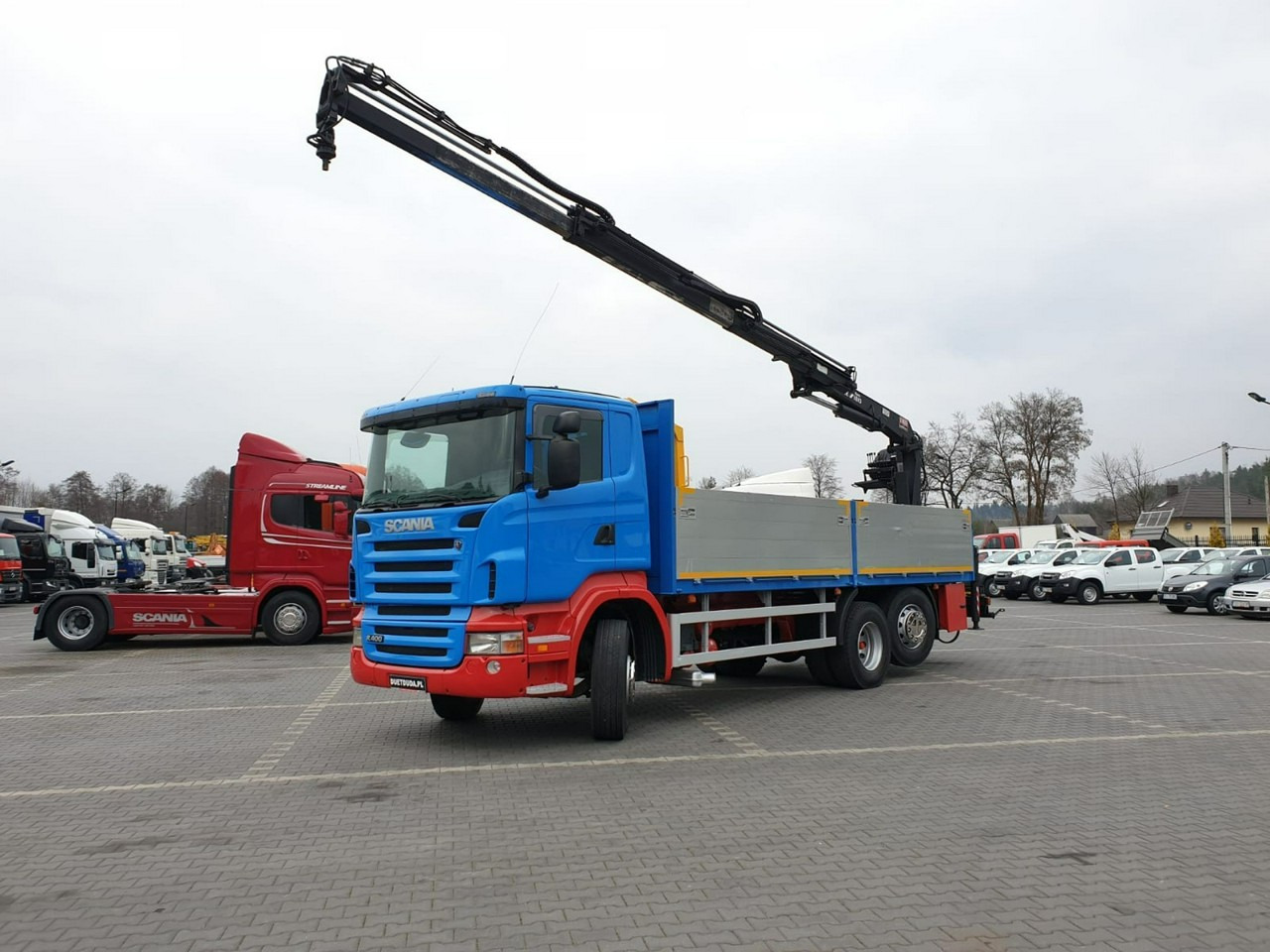 Scania R 400 LB 6x2 HDS Budowlanka Widły Oś Skrętna Super Stan - Грузовик бортовой/ Платформа, Автоманипулятор: фото 3 Scania R 400 LB 6x2 HDS Budowlanka Widły Oś Skrętna Super Stan - Грузовик бортовой/ Платформа, Автоманипулятор: фото 3