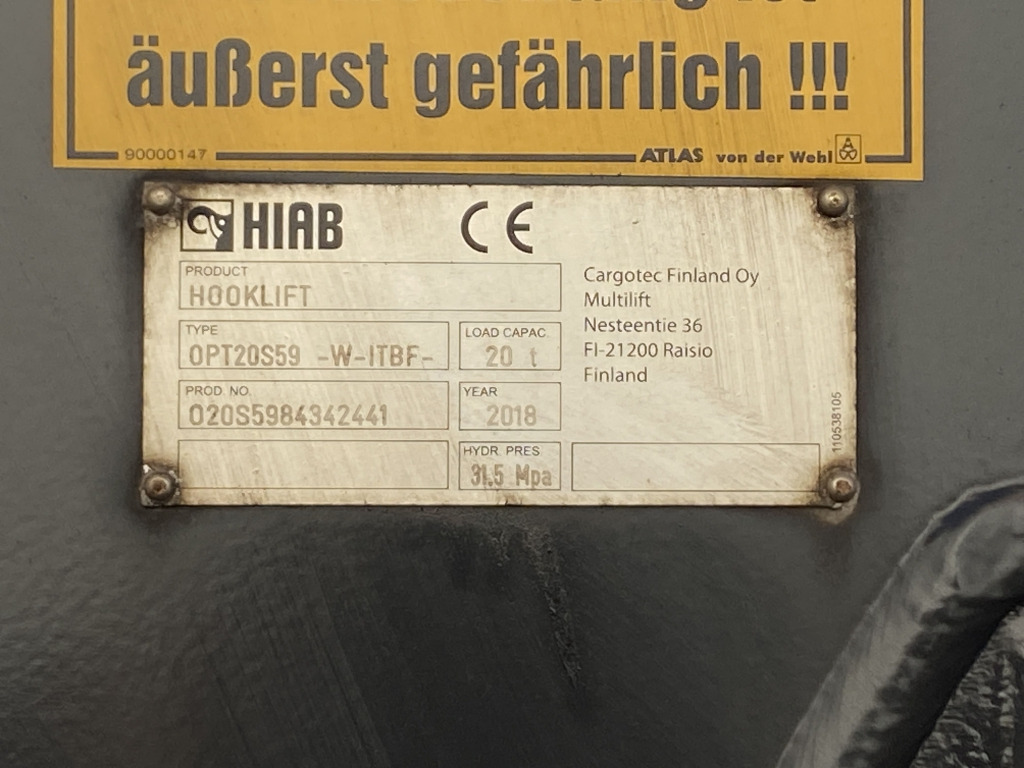 Крюковой мультилифт Mercedes-Benz 2543 L 6x2 / HIAB Multiflift Aufbau: фото 13 Крюковой мультилифт Mercedes-Benz 2543 L 6x2 / HIAB Multiflift Aufbau: фото 13