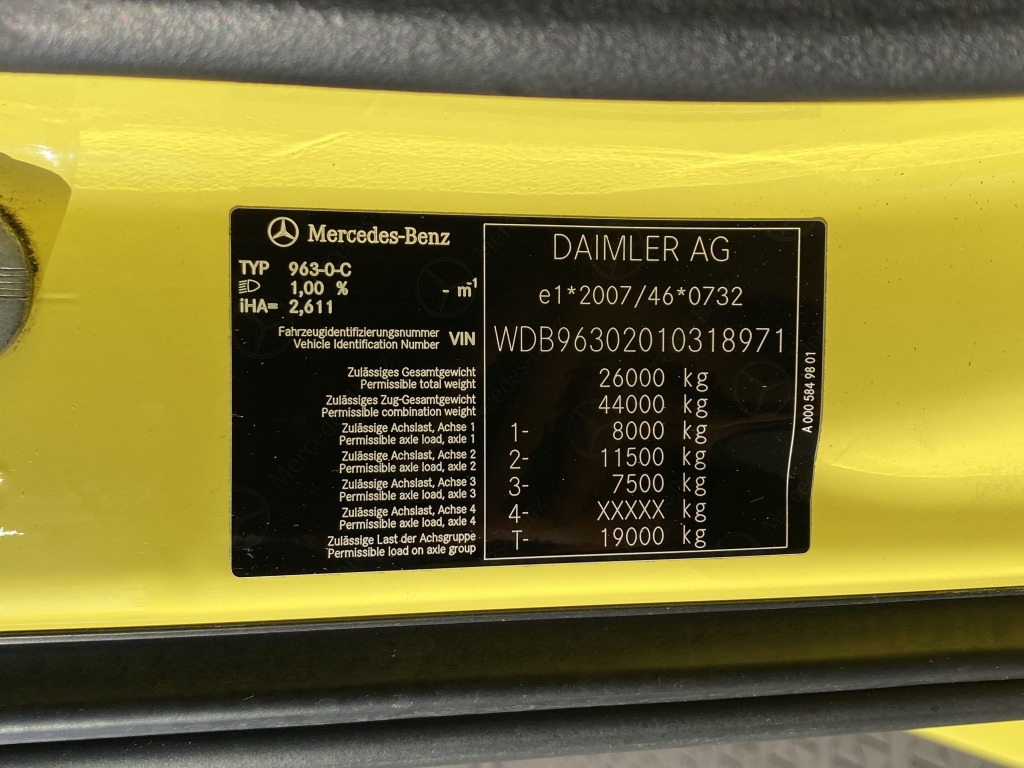 Крюковой мультилифт Mercedes-Benz 2543 L 6x2 / HIAB Multiflift Aufbau: фото 14 Крюковой мультилифт Mercedes-Benz 2543 L 6x2 / HIAB Multiflift Aufbau: фото 14