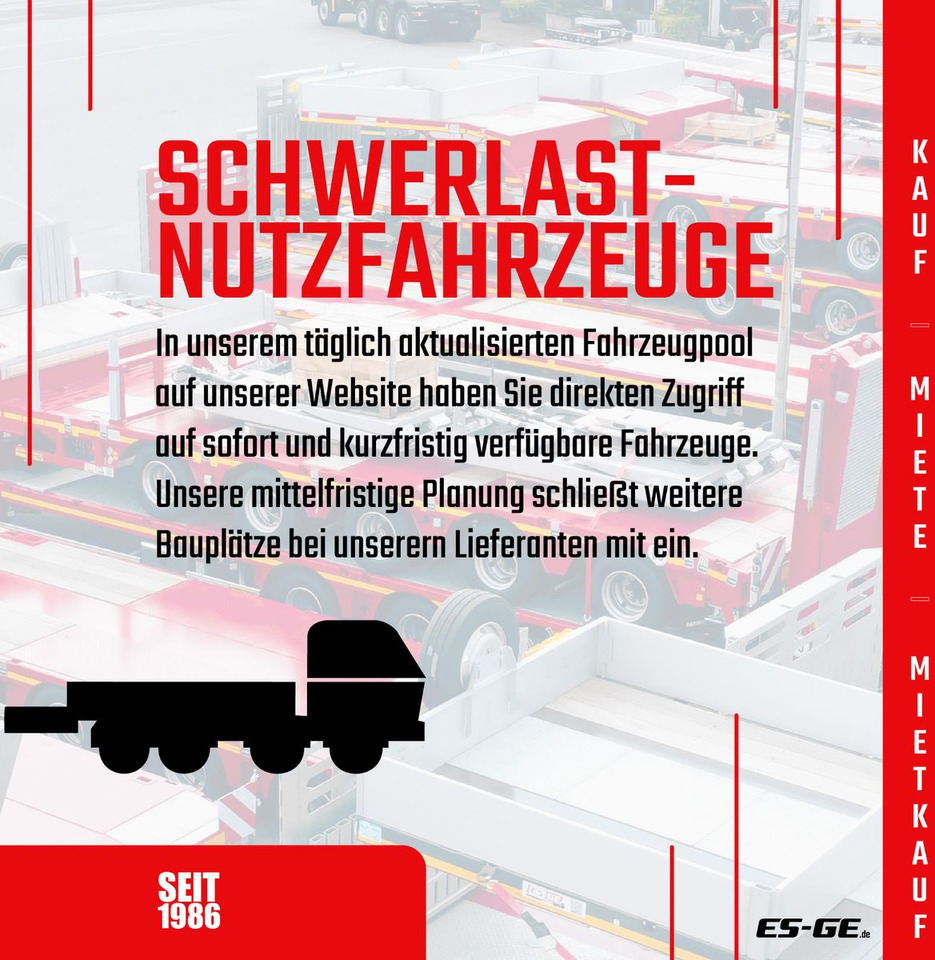 ES-GE 3-Achs Sattelanhänger - Rungen + CV - Полуприцеп бортовой/ Платформа: фото 4 ES-GE 3-Achs Sattelanhänger - Rungen + CV - Полуприцеп бортовой/ Платформа: фото 4