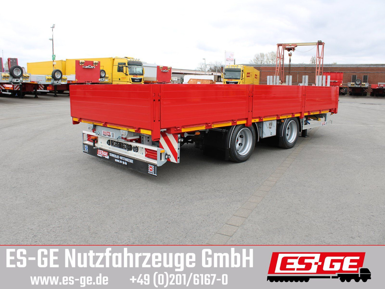ES-GE Tandemanhänger - Containerverr. - Прицеп бортовой/ Платформа: фото 4 ES-GE Tandemanhänger - Containerverr. - Прицеп бортовой/ Платформа: фото 4