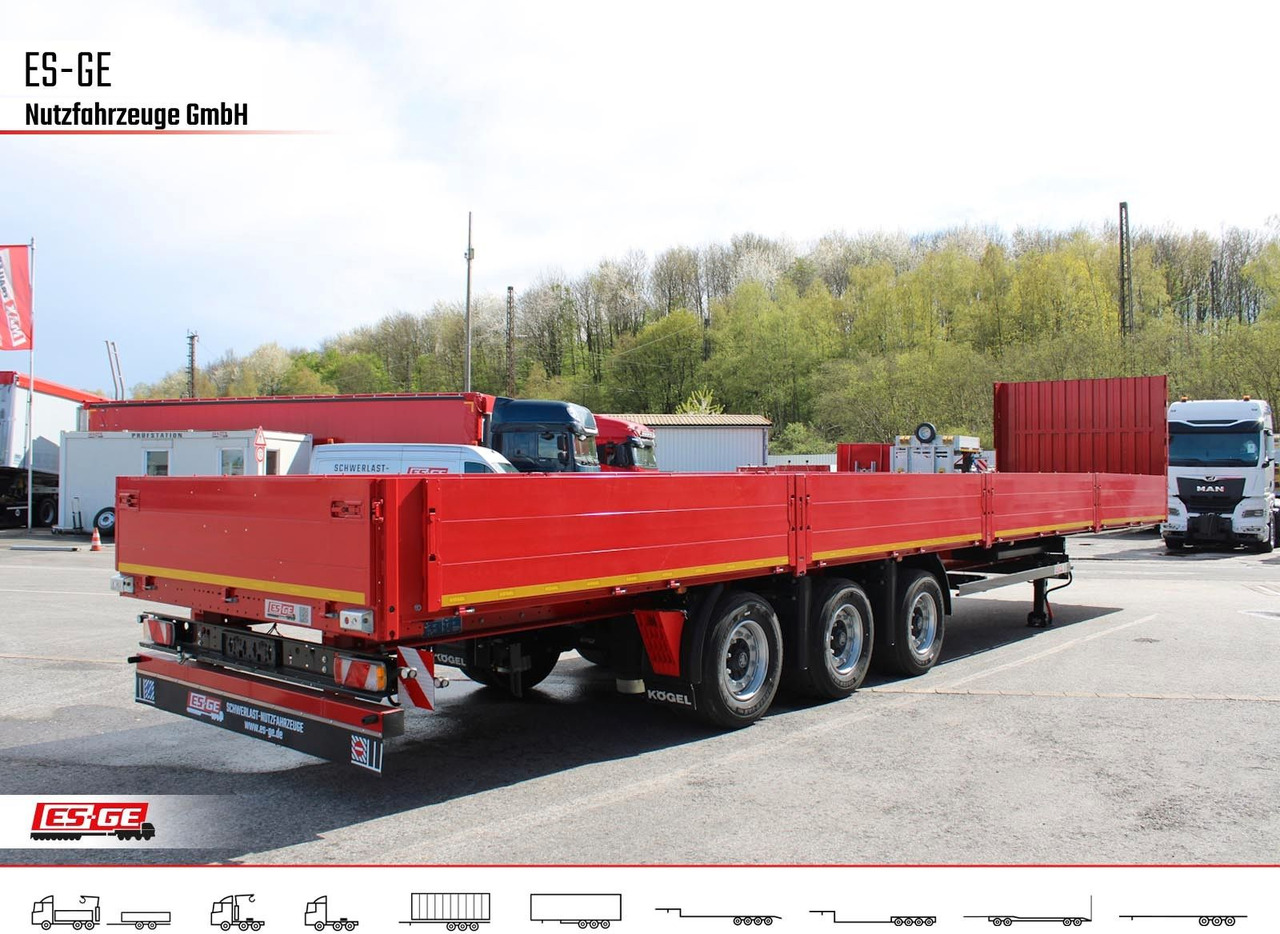 Kögel 3-Achs-Mega Chassis, Bordwände - Полуприцеп бортовой/ Платформа: фото 5 Kögel 3-Achs-Mega Chassis, Bordwände - Полуприцеп бортовой/ Платформа: фото 5