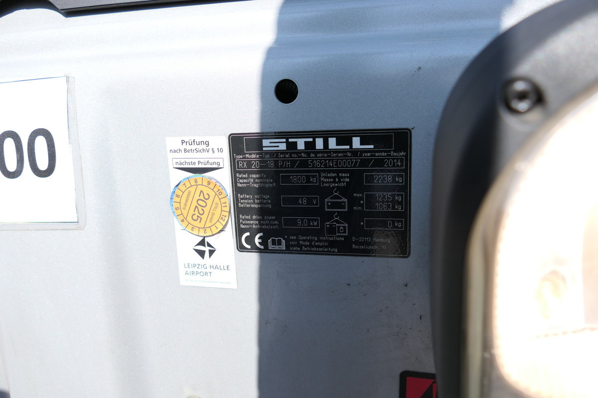 Мобильный вилочный погрузчик STILL RX 20-18P/H 4-RAD: фото 10
