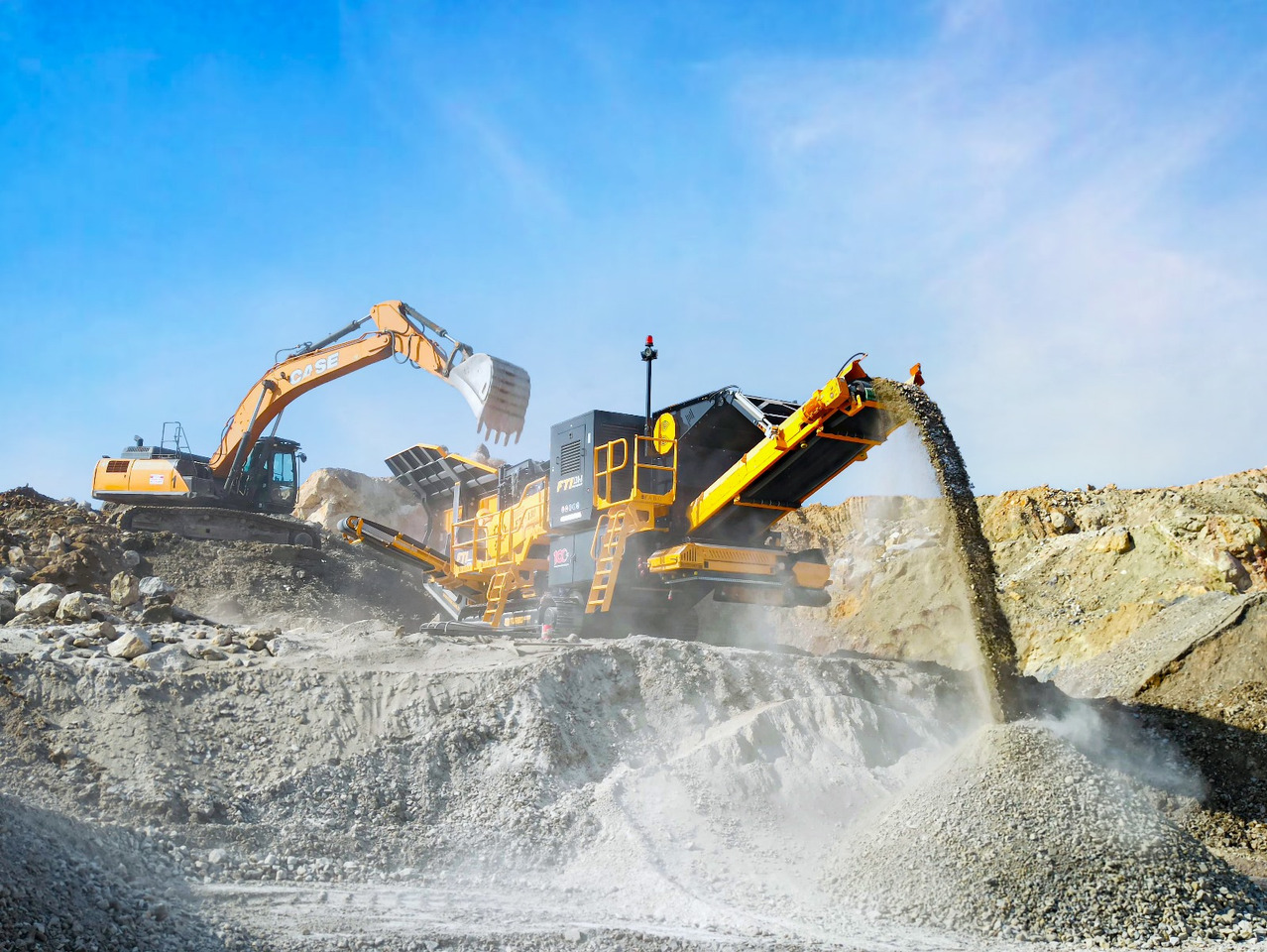 Новый Ударная дробилка FABO mobile impact crusher: фото 1