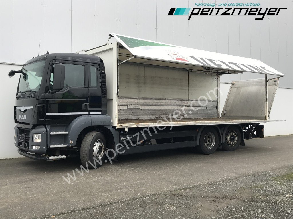 MAN TGS 26.360 FL Ewers Getränke + LBW 2 x AHK, Lenkachse, Kupplung neu - Грузовик для перевозки напитков: фото 1 MAN TGS 26.360 FL Ewers Getränke + LBW 2 x AHK, Lenkachse, Kupplung neu - Грузовик для перевозки напитков: фото 1