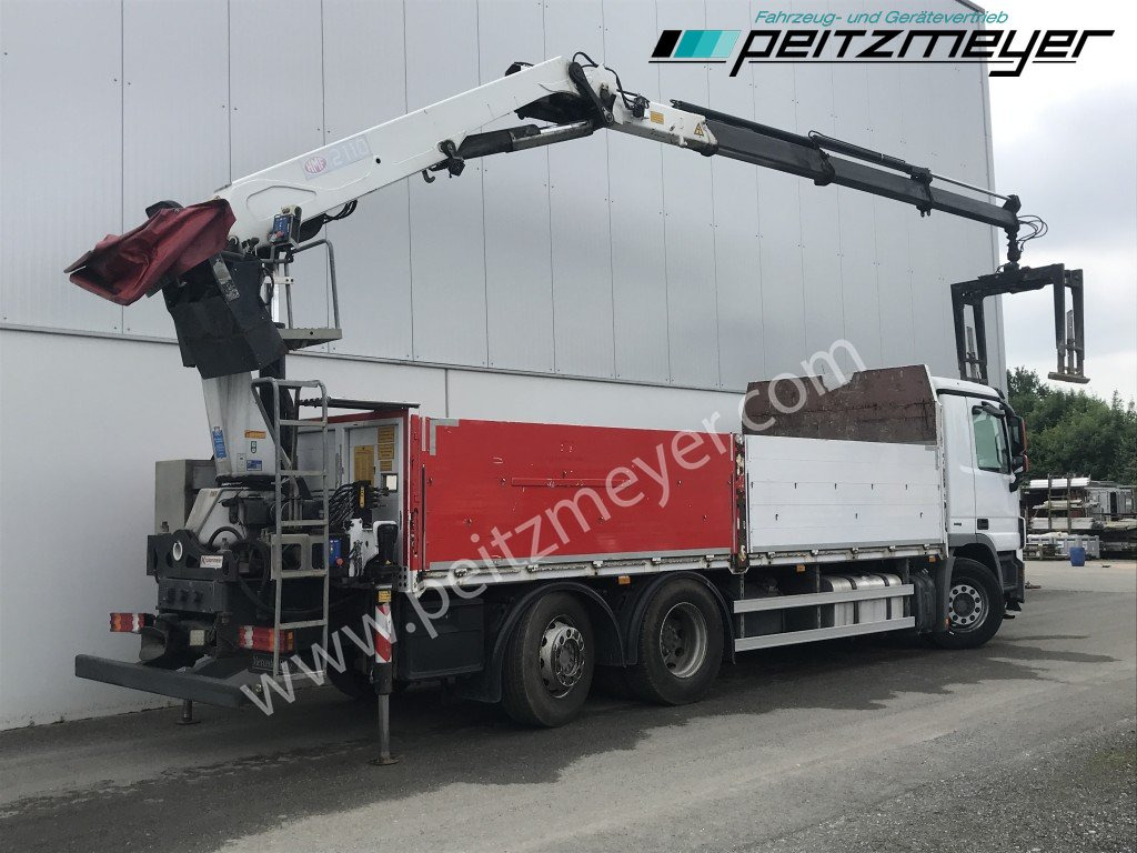 MERCEDES-BENZ Actros 2536 LL Pritsche HMF Heckkran m. Zange Baustoff - Грузовик бортовой/ Платформа, Автоманипулятор: фото 4 MERCEDES-BENZ Actros 2536 LL Pritsche HMF Heckkran m. Zange Baustoff - Грузовик бортовой/ Платформа, Автоманипулятор: фото 4