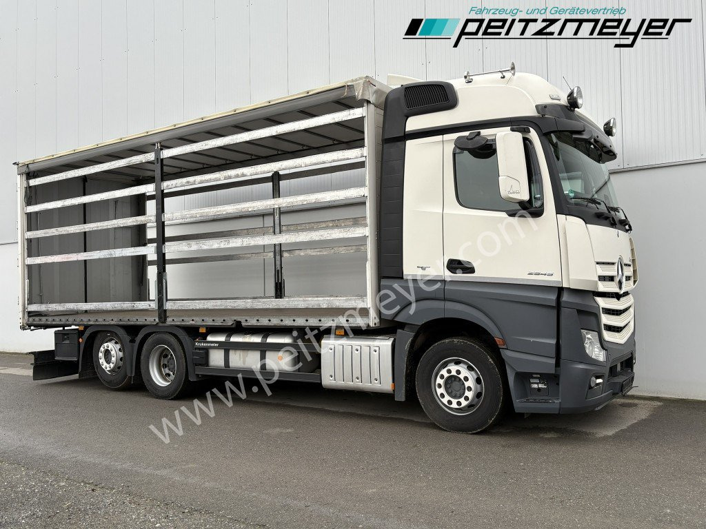 MERCEDES-BENZ Actros 2545 LL Pritsche, Klima, Standklima, PPC, EU 6 MP 4 - Edscha - Тентованный грузовик: фото 2 MERCEDES-BENZ Actros 2545 LL Pritsche, Klima, Standklima, PPC, EU 6 MP 4 - Edscha - Тентованный грузовик: фото 2