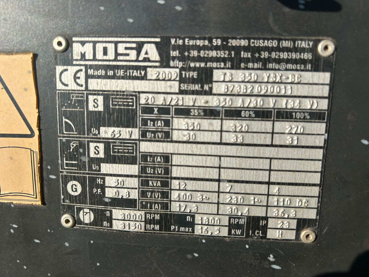 Boxer Mosa 12 kva Te huur Mosa aggregaat TS 350 X 12 kva - Электрогенератор: фото 4 Boxer Mosa 12 kva Te huur Mosa aggregaat TS 350 X 12 kva - Электрогенератор: фото 4