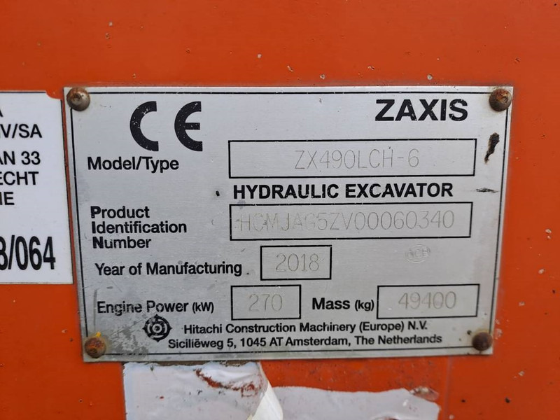 Гусеничный экскаватор Hitachi ZX 490 LC H-6 (with lift cabin): фото 10