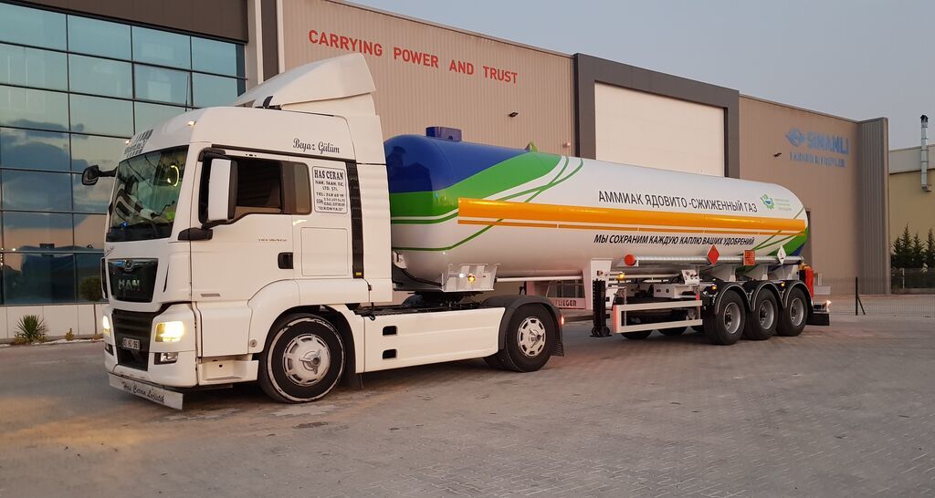 SINAN TANKER-TREYLER Ammonia Tanker - Аммиаковоз Автоцистерна - صهريج نقل الأمونيوم - Полуприцеп-цистерна: фото 2 SINAN TANKER-TREYLER Ammonia Tanker - Аммиаковоз Автоцистерна - صهريج نقل الأمونيوم - Полуприцеп-цистерна: фото 2