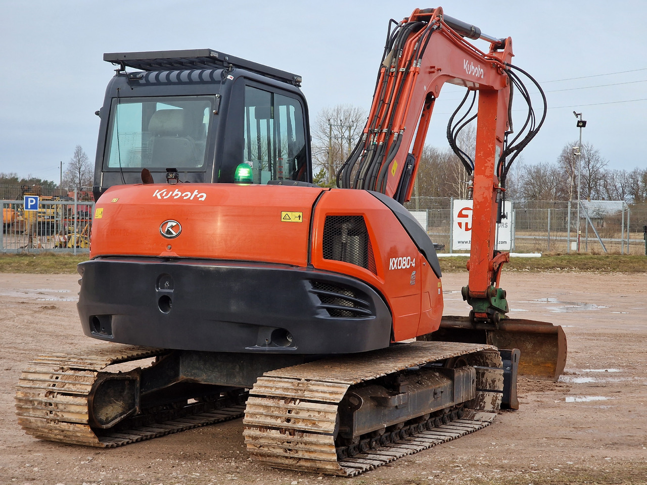 KUBOTA KX080-4. Metal tracks. - Мини-экскаватор: фото 4 KUBOTA KX080-4. Metal tracks. - Мини-экскаватор: фото 4