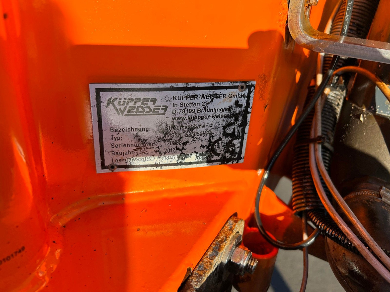 Küpper Weisser IMSSN E 35050HFH Küpper Weisser IMSSN E 35050HFH - Разбрасыватель песка/ Соли для Коммунальной и специальной техники: фото 3 Küpper Weisser IMSSN E 35050HFH Küpper Weisser IMSSN E 35050HFH - Разбрасыватель песка/ Соли для Коммунальной и специальной техники: фото 3