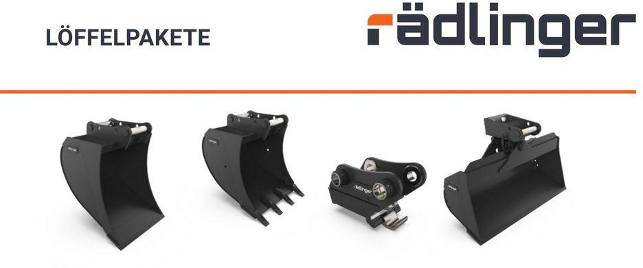 Rädlinger Löffelpaket 1,6 - 2,6 to mit MS 03 Schnellwechsler jcb - Ковш для экскаватора: фото 1 Rädlinger Löffelpaket 1,6 - 2,6 to mit MS 03 Schnellwechsler jcb - Ковш для экскаватора: фото 1
