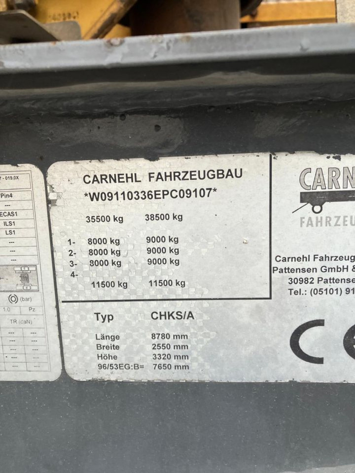 CARNEHL Kippauflieger CHKS A Kippauflieger - Самосвальный полуприцеп: фото 4 CARNEHL Kippauflieger CHKS A Kippauflieger - Самосвальный полуприцеп: фото 4