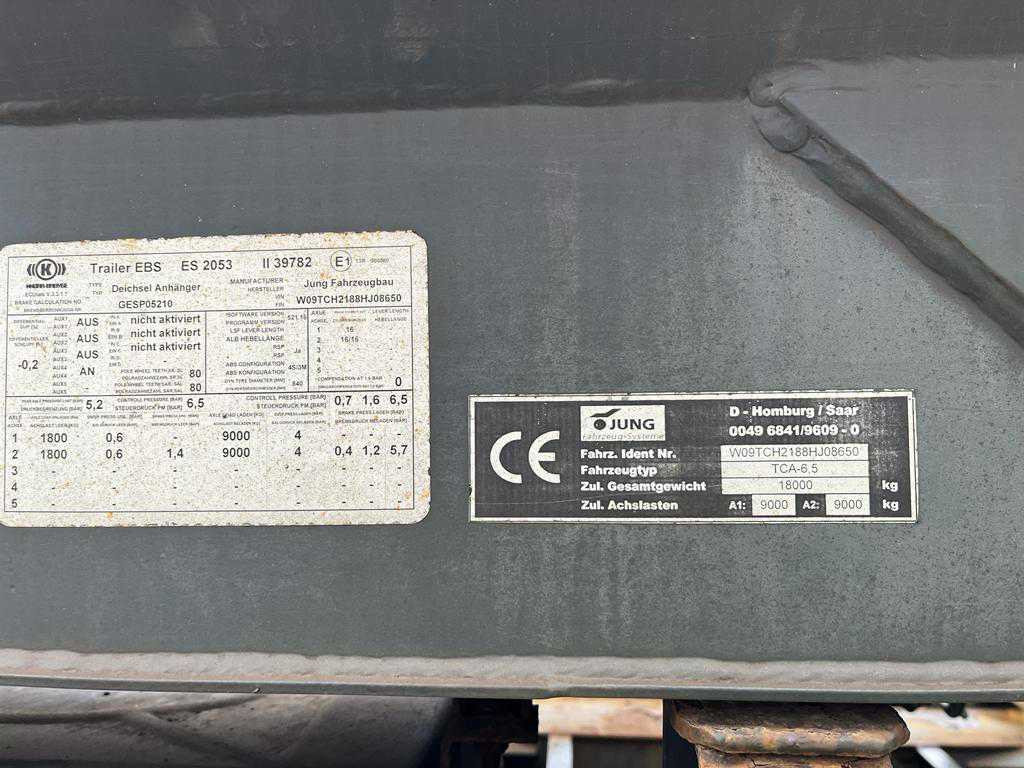 JUNG,R. JUNG,R. Containeranhänger Containeranhänger TCA 6,5 Apollo Abrollanhänger - Прицеп мультилифт/ Бункеровоз: фото 4 JUNG,R. JUNG,R. Containeranhänger Containeranhänger TCA 6,5 Apollo Abrollanhänger - Прицеп мультилифт/ Бункеровоз: фото 4