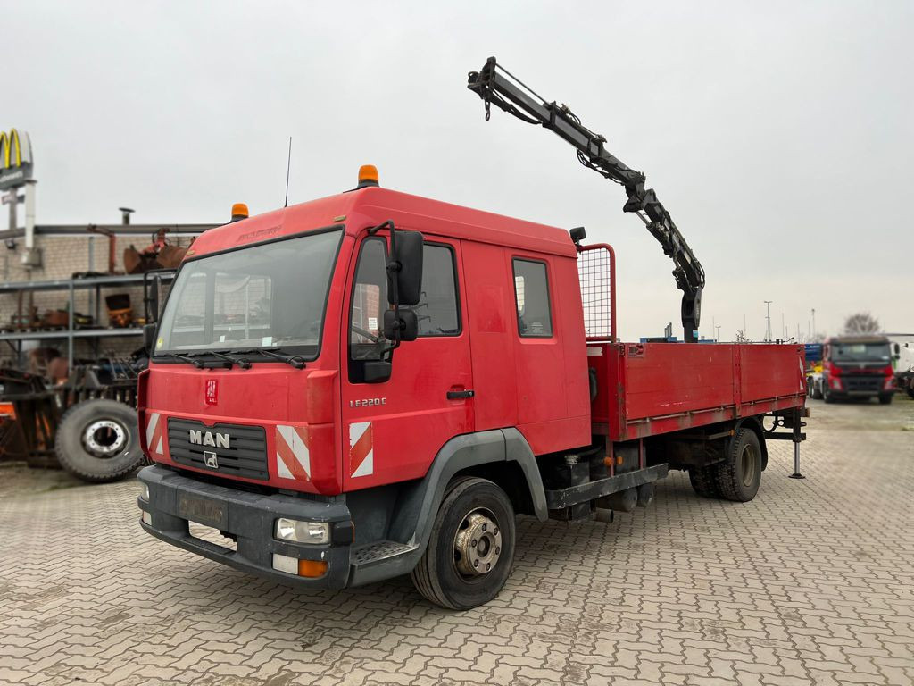 MAN LE 12.225 LC Pritsche Heckkran 6 Zylinder Doka Topzust - Грузовик бортовой/ Платформа, Автоманипулятор: фото 5 MAN LE 12.225 LC Pritsche Heckkran 6 Zylinder Doka Topzust - Грузовик бортовой/ Платформа, Автоманипулятор: фото 5