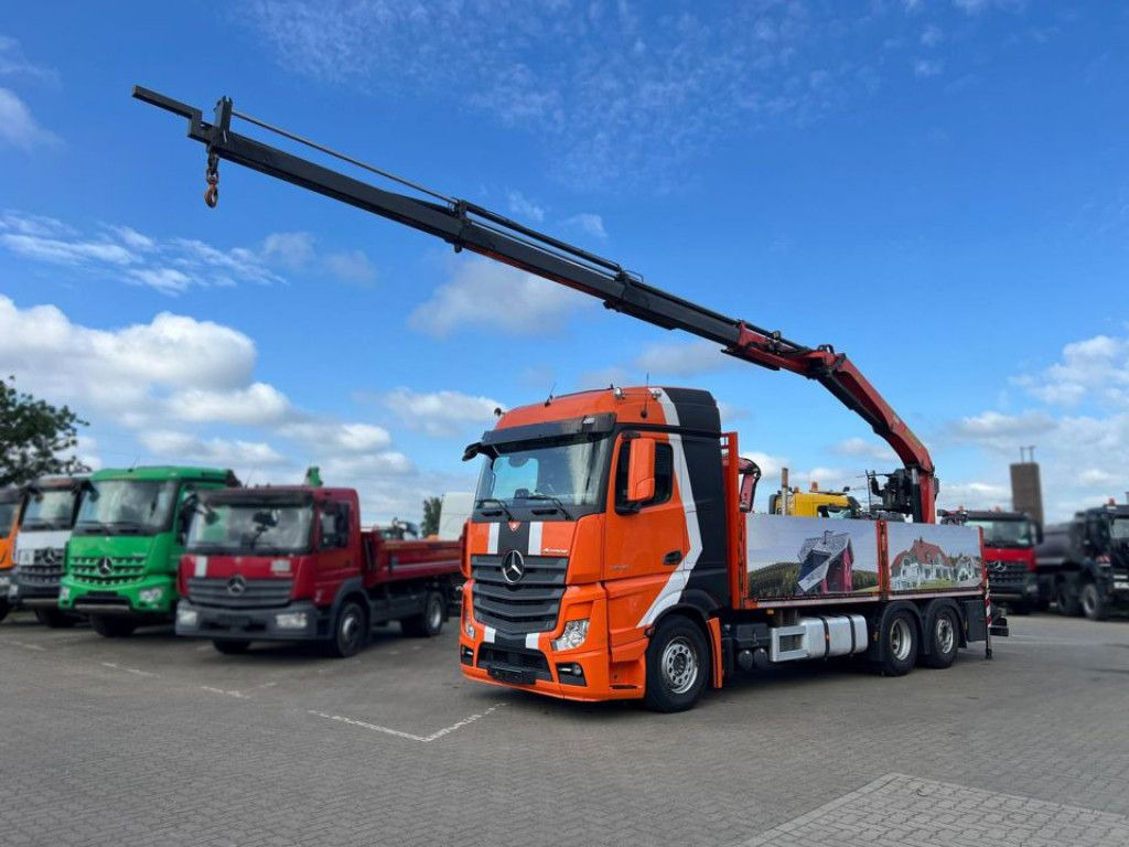 Mercedes-Benz Actros 2648 L 6x2 Pritsche Heckkran 3xhydr.Aussc - Грузовик бортовой/ Платформа, Автоманипулятор: фото 1 Mercedes-Benz Actros 2648 L 6x2 Pritsche Heckkran 3xhydr.Aussc - Грузовик бортовой/ Платформа, Автоманипулятор: фото 1