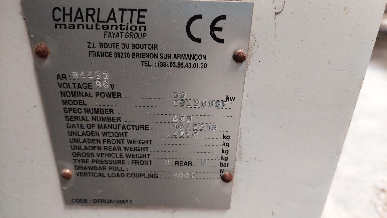 CBL2000E belt loader Charlatte - Ленточный погрузчик багажа: фото 2 CBL2000E belt loader Charlatte - Ленточный погрузчик багажа: фото 2