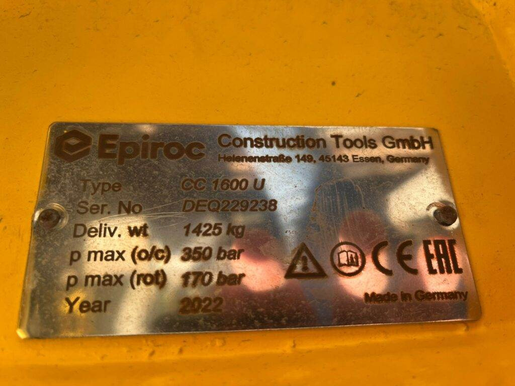 Epiroc Abbruchzange CC1600U - Гидроножницы для Строительной техники: фото 4 Epiroc Abbruchzange CC1600U - Гидроножницы для Строительной техники: фото 4