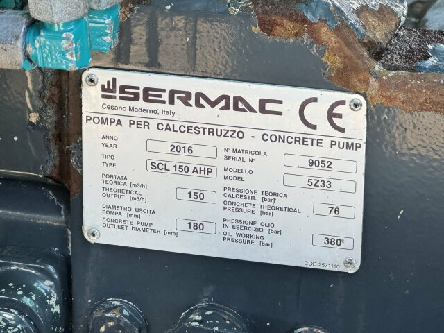 Mercedes-Benz AROCS 2844 6x4 Euro 6 Betonpumpe SERMAC 5Z33 в лизинг Mercedes-Benz AROCS 2844 6x4 Euro 6 Betonpumpe SERMAC 5Z33: фото 7