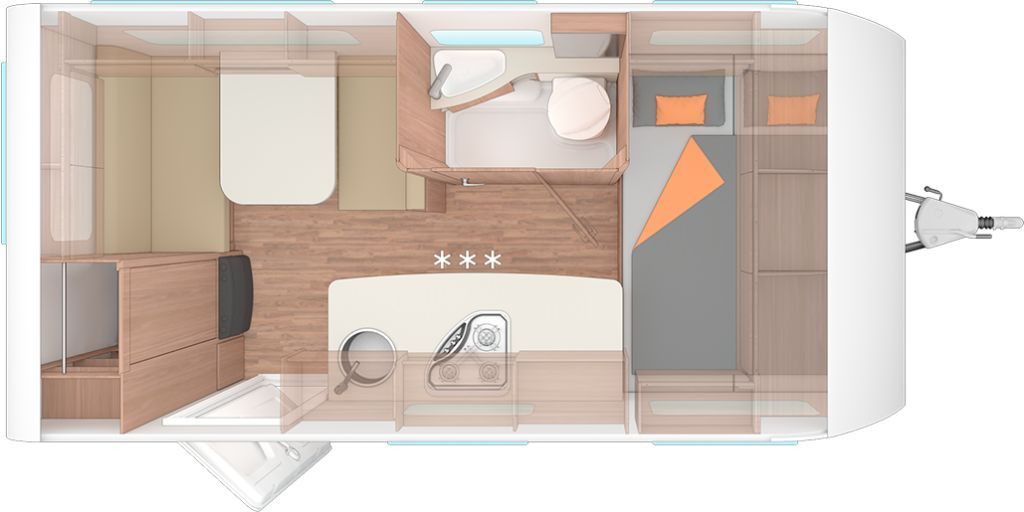 Weinsberg CaraOne 420 QD Auflastung 1350 kg - Прицеп дача: фото 2 Weinsberg CaraOne 420 QD Auflastung 1350 kg - Прицеп дача: фото 2