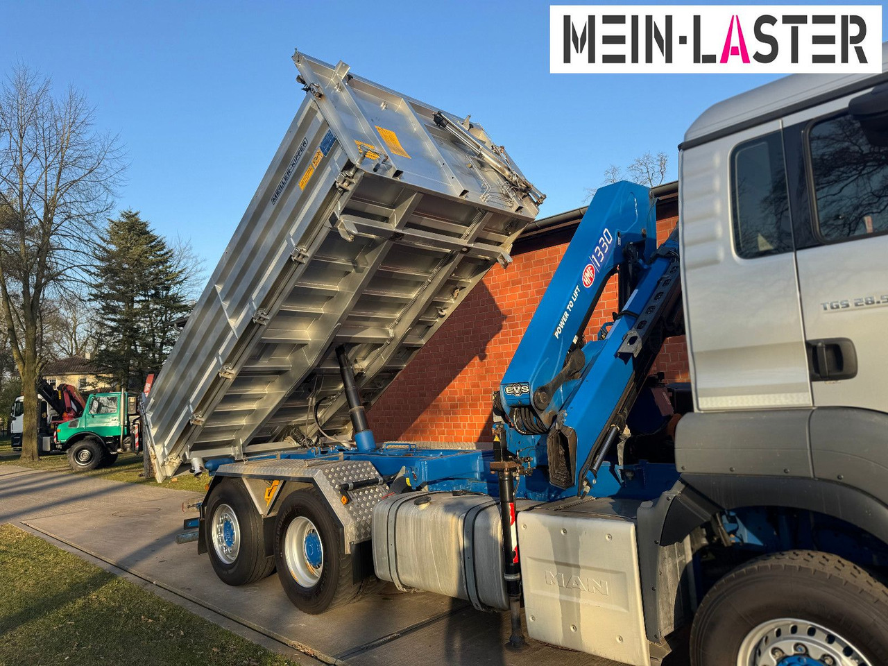 MAN Aufbau Meiller Bordmatik + HMF 1330 K4 15m Funk - Самосвал, Автоманипулятор: фото 2 MAN Aufbau Meiller Bordmatik + HMF 1330 K4 15m Funk - Самосвал, Автоманипулятор: фото 2