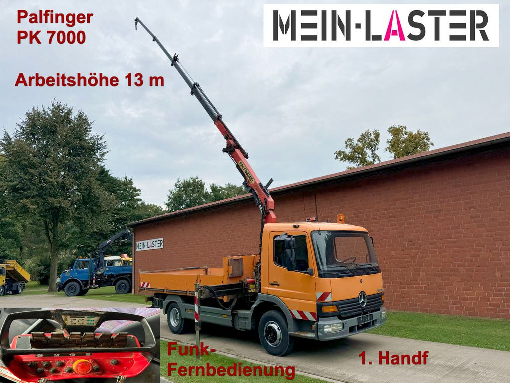 Mercedes-Benz 815 Pritsche Palfinger PK 7000 13 m Funk + AHK - Малотоннажный бортовой грузовик: фото 1 Mercedes-Benz 815 Pritsche Palfinger PK 7000 13 m Funk + AHK - Малотоннажный бортовой грузовик: фото 1