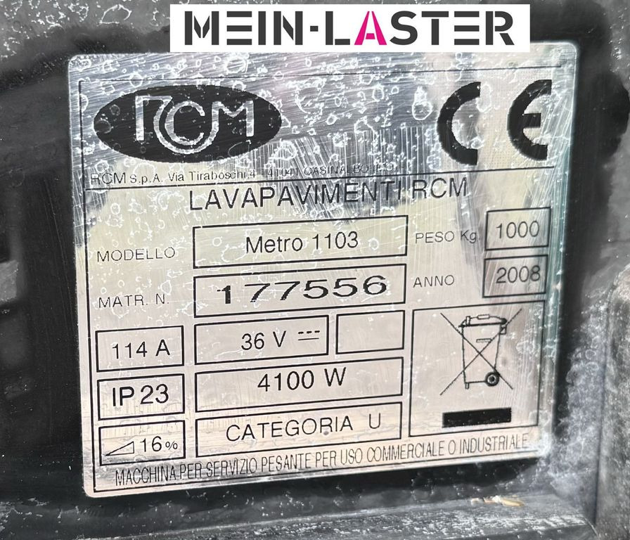 Поломоечная машина RCM Metro 1303 N Scheuersaugmaschine /3x Teller: фото 11 Поломоечная машина RCM Metro 1303 N Scheuersaugmaschine /3x Teller: фото 11