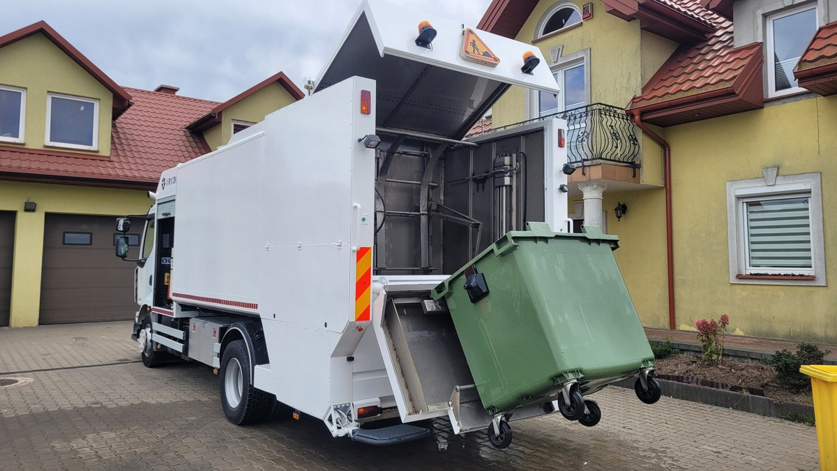 Мусоровоз Renault Midlum CONTAINER WEASHER LAVACASSONETTI MYJKA: фото 25