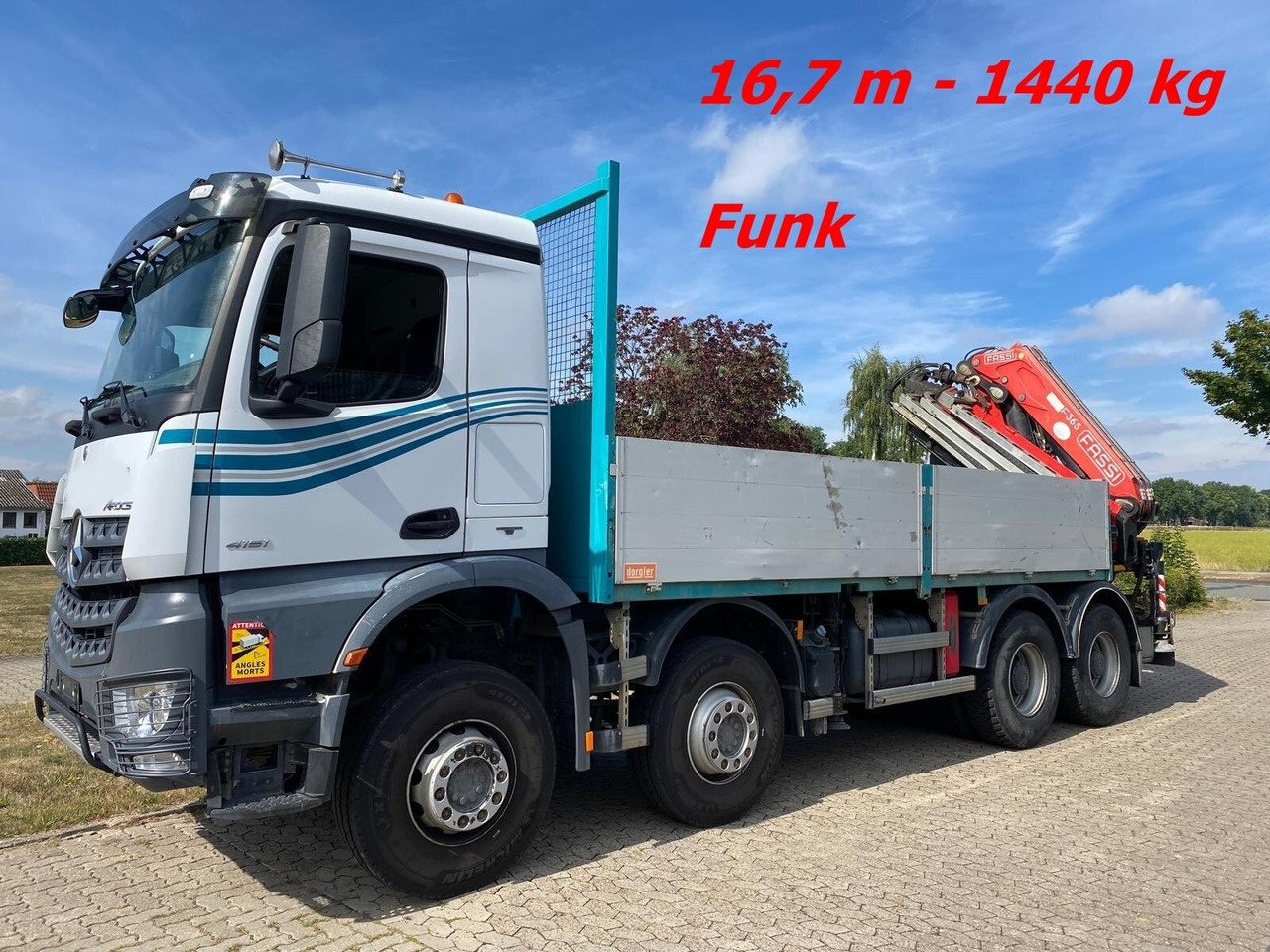 Mercedes-Benz Arocs 4151 K 8x4 Arocs 4151 K 8x4, Fassi Heckkran F 365 RA. 2.26 E Dynamic Funk - Автоманипулятор, Грузовик бортовой/ Платформа: фото 1 Mercedes-Benz Arocs 4151 K 8x4 Arocs 4151 K 8x4, Fassi Heckkran F 365 RA. 2.26 E Dynamic Funk - Автоманипулятор, Грузовик бортовой/ Платформа: фото 1