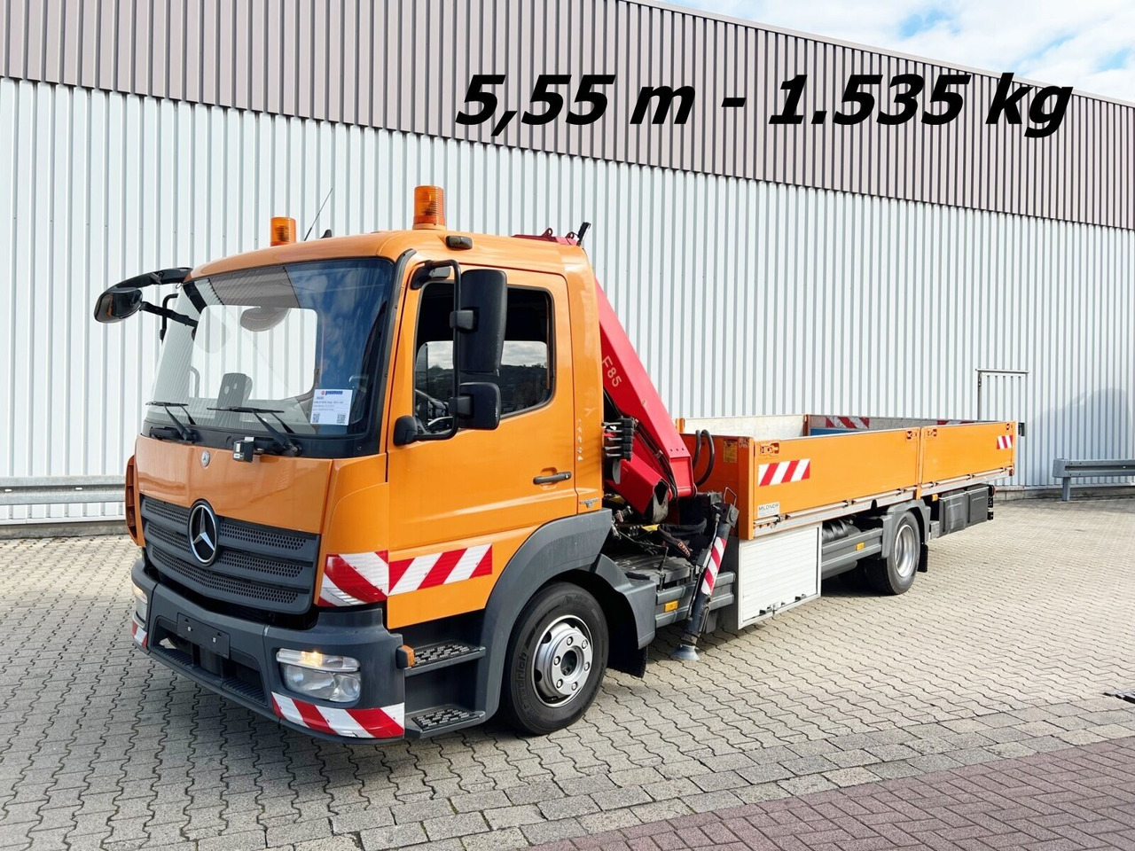 Mercedes-Benz Atego 1023 L 4x2 Atego 1023 L 4x2 mit Kran Fassi F85B.0.21 - Автоманипулятор, Грузовик бортовой/ Платформа: фото 1 Mercedes-Benz Atego 1023 L 4x2 Atego 1023 L 4x2 mit Kran Fassi F85B.0.21 - Автоманипулятор, Грузовик бортовой/ Платформа: фото 1
