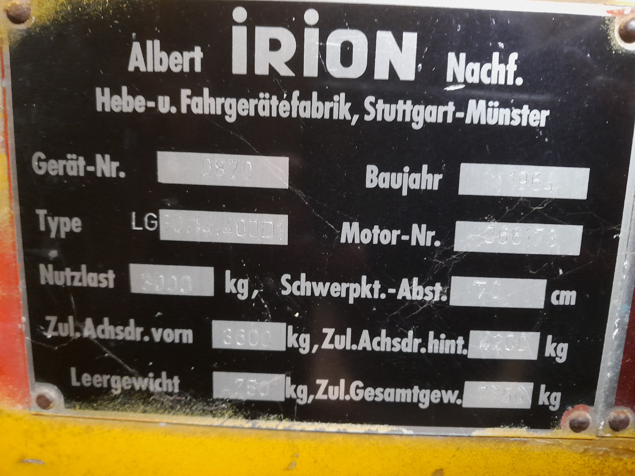 Irion Mercedes engine - Погрузочно-разгрузочная техника: фото 3 Irion Mercedes engine - Погрузочно-разгрузочная техника: фото 3