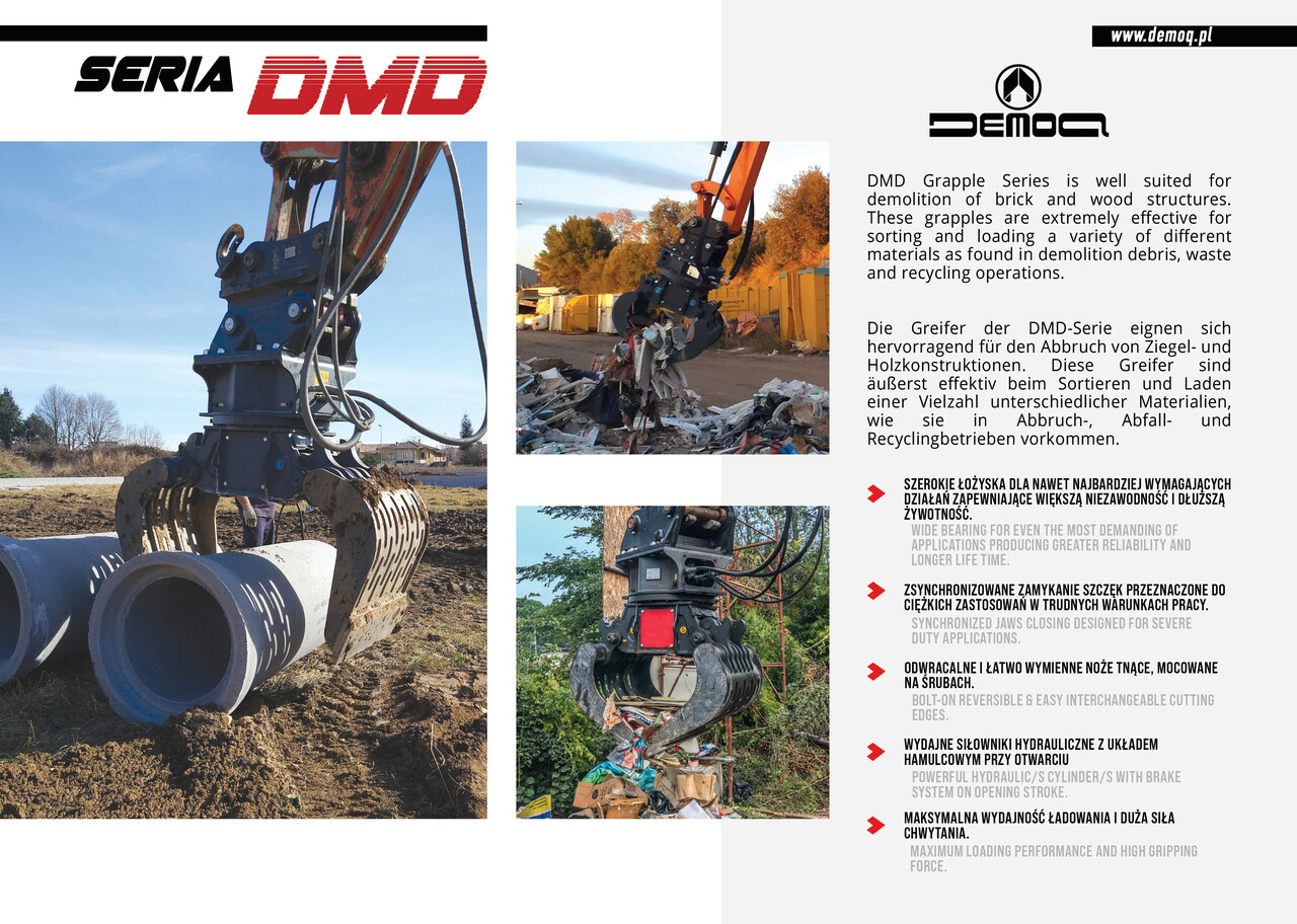DEMOQ DMD 65 S Hydraulic Polyp -grab 265 kg - Грейфер для Строительной техники: фото 4 DEMOQ DMD 65 S Hydraulic Polyp -grab 265 kg - Грейфер для Строительной техники: фото 4