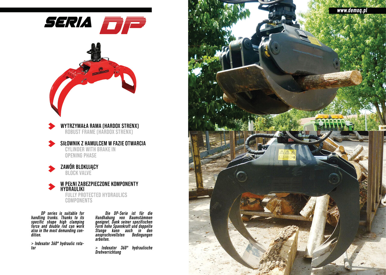 DEMOQ DP062 Log Grab 860 kg - Грейфер для Строительной техники: фото 3 DEMOQ DP062 Log Grab 860 kg - Грейфер для Строительной техники: фото 3