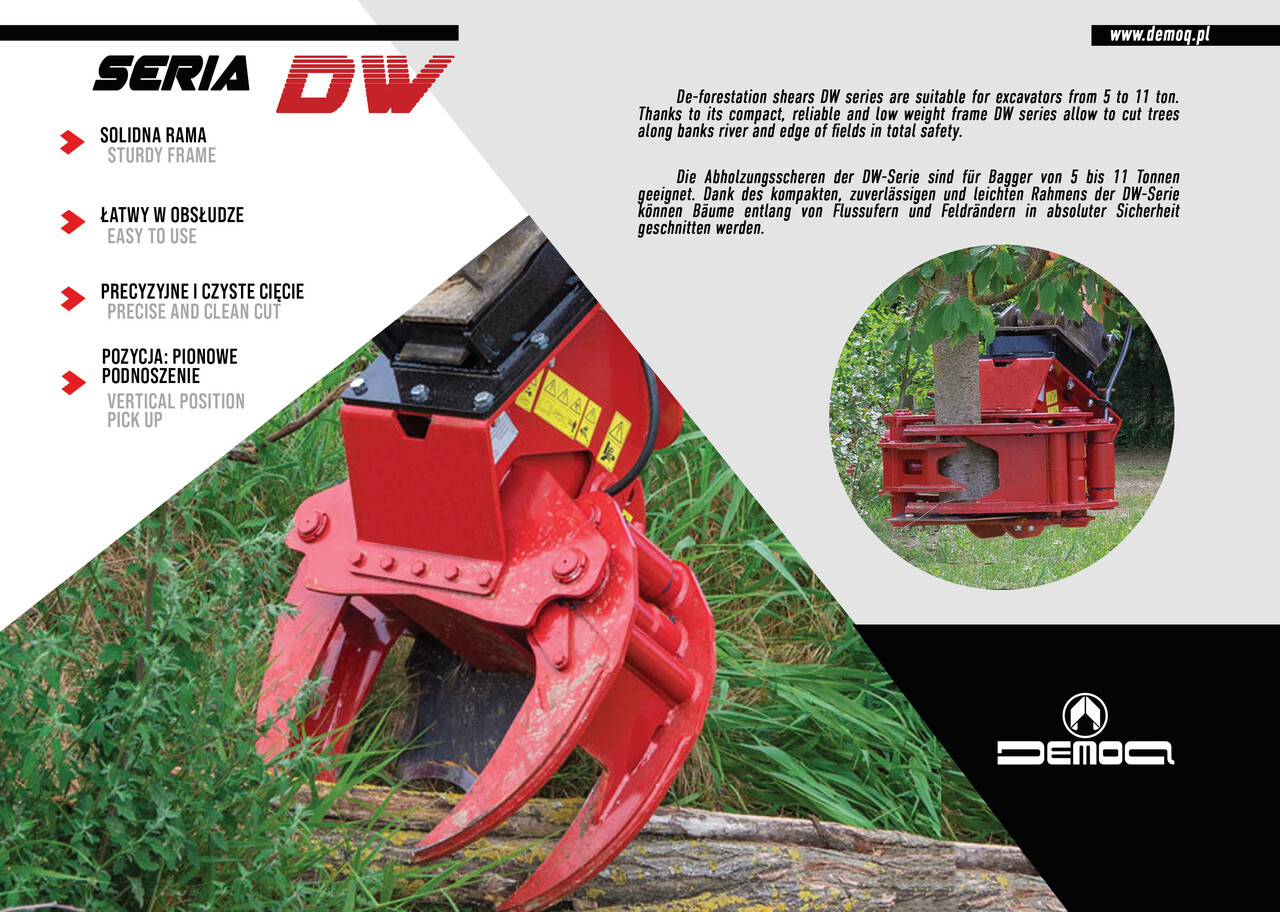 DEMOQ DW250 F De-forestation shear 250 kg - Грейфер для Строительной техники: фото 2 DEMOQ DW250 F De-forestation shear 250 kg - Грейфер для Строительной техники: фото 2