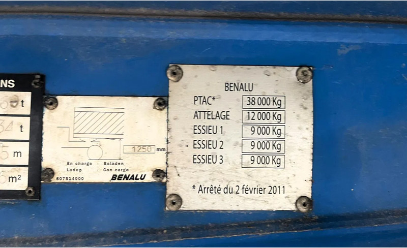 Самосвальный полуприцеп Benalu 48 m3, 5660 kg, 3 axels: фото 17
