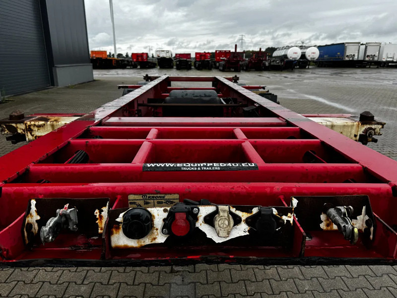 Полуприцеп-контейнеровоз/ Сменный кузов Krone 2-assig 20FT chassis, BPW + trommel, luchtvering, leeggewicht: 3.180kg: фото 10