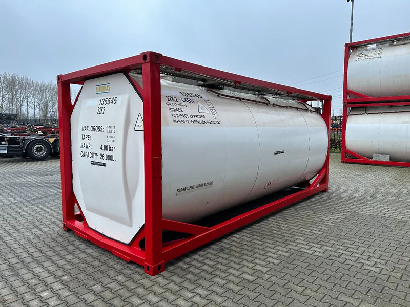 SINGAMAS 20FT ISO, 26.000L/1-COMP/3 BAFFELS/3 manholes, 5Y inspection: 06/2027 - Резервуар для хранения: фото 4 SINGAMAS 20FT ISO, 26.000L/1-COMP/3 BAFFELS/3 manholes, 5Y inspection: 06/2027 - Резервуар для хранения: фото 4