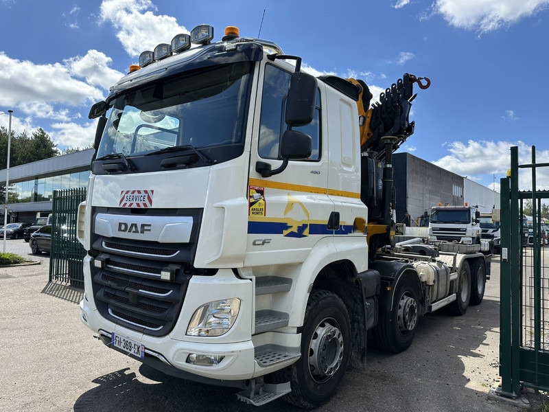 DAF CF 480 8x4 HOOKLIFT + CRANE (19m!) EFFER 205 / 6S + WINCH - RETARDER - *165.000km* - VERY NICE - Крюковой мультилифт, Автоманипулятор: фото 3 DAF CF 480 8x4 HOOKLIFT + CRANE (19m!) EFFER 205 / 6S + WINCH - RETARDER - *165.000km* - VERY NICE - Крюковой мультилифт, Автоманипулятор: фото 3