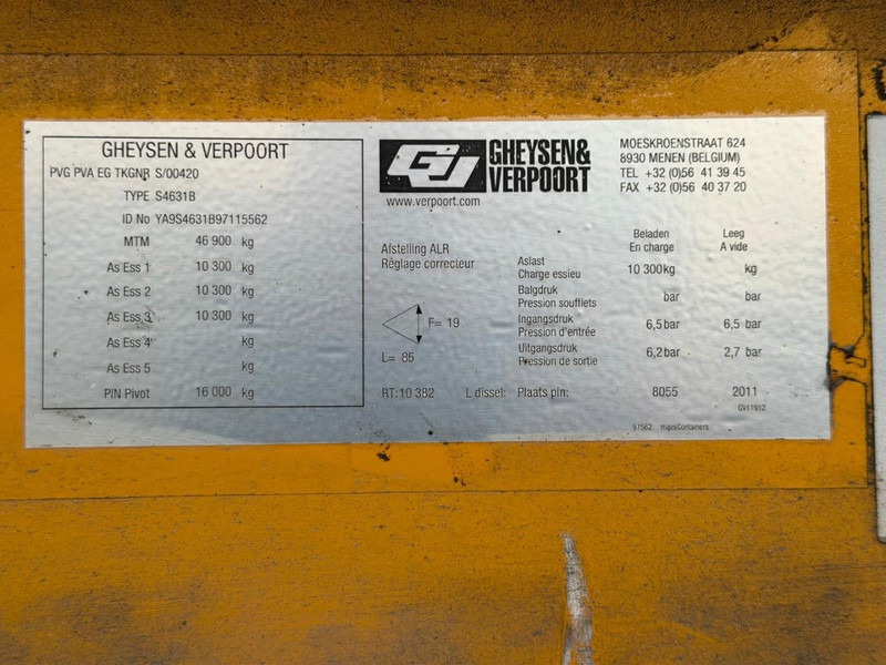 Gheysen en Verpoort S4631B 3-AS DIEPLADER - Низкорамный полуприцеп: фото 4 Gheysen en Verpoort S4631B 3-AS DIEPLADER - Низкорамный полуприцеп: фото 4