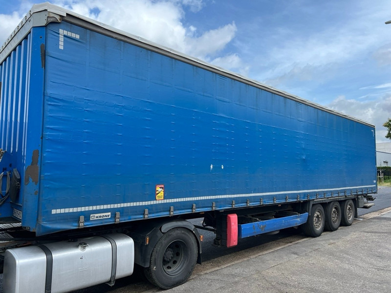 Krone 3-AXLES TRAILER - SAF DISC - LIFT + STEERING AXLE - TAILLIFT - Тентованный полуприцеп: фото 1 Krone 3-AXLES TRAILER - SAF DISC - LIFT + STEERING AXLE - TAILLIFT - Тентованный полуприцеп: фото 1