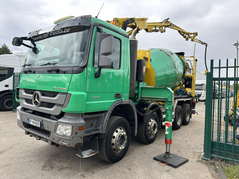 Mercedes-Benz ACTROS 3241 8x4 PUMI PM M 21-3 (21m) Putzmeister - *238.000km* / 1586H - EPS - BLADVERING / NAAFREDUCTIE - Автобетононасос: фото 4 Mercedes-Benz ACTROS 3241 8x4 PUMI PM M 21-3 (21m) Putzmeister - *238.000km* / 1586H - EPS - BLADVERING / NAAFREDUCTIE - Автобетононасос: фото 4