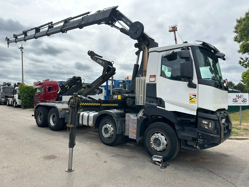 Renault C460 8x4 HOOKLIFT + CRANE HIAB 288 E-6 HIDUO - RADIO - 5/6 F - STEEL SPRING / HUB REDUCTION - Автоманипулятор: фото 1 Renault C460 8x4 HOOKLIFT + CRANE HIAB 288 E-6 HIDUO - RADIO - 5/6 F - STEEL SPRING / HUB REDUCTION - Автоманипулятор: фото 1