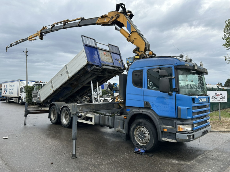 Scania 114G-340 6x2 + KRAN (27.5m) EFFER 430 (11.5T) 4S + JIB 6F 4S + WINCH + RADIO - MANUAL 3+3 / BALLESTAS - Самосвал, Автоманипулятор: фото 1 Scania 114G-340 6x2 + KRAN (27.5m) EFFER 430 (11.5T) 4S + JIB 6F 4S + WINCH + RADIO - MANUAL 3+3 / BALLESTAS - Самосвал, Автоманипулятор: фото 1